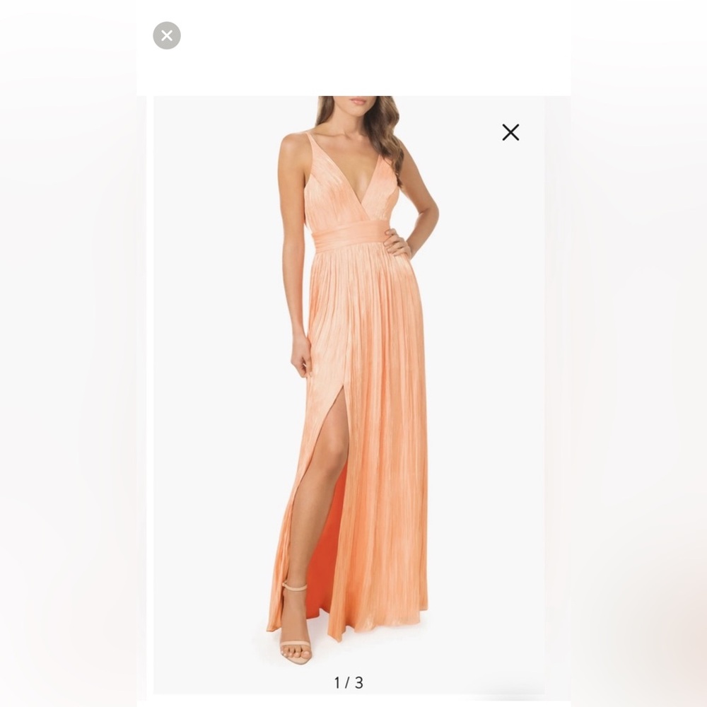 Elegant Orange Maxi Dress